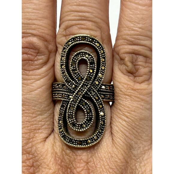 Lucky Brand Gold Tone with Brown Stones - Picture 1 of 11